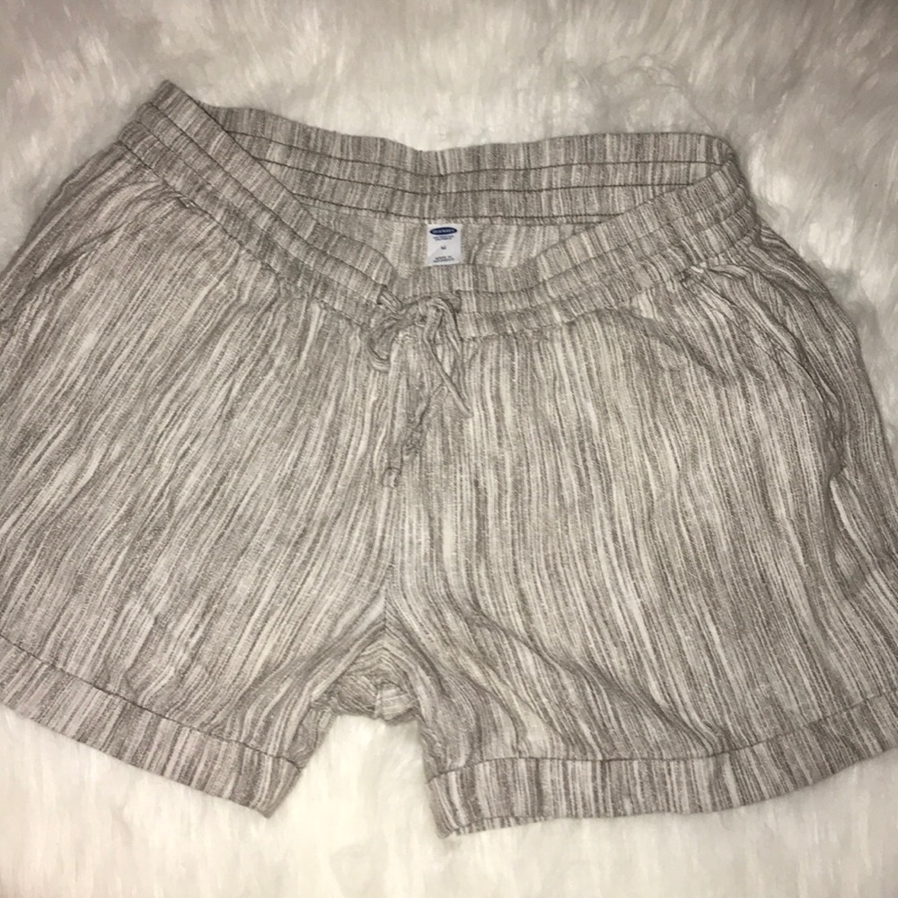 Old Navy Elastic Waist Linen Shorts